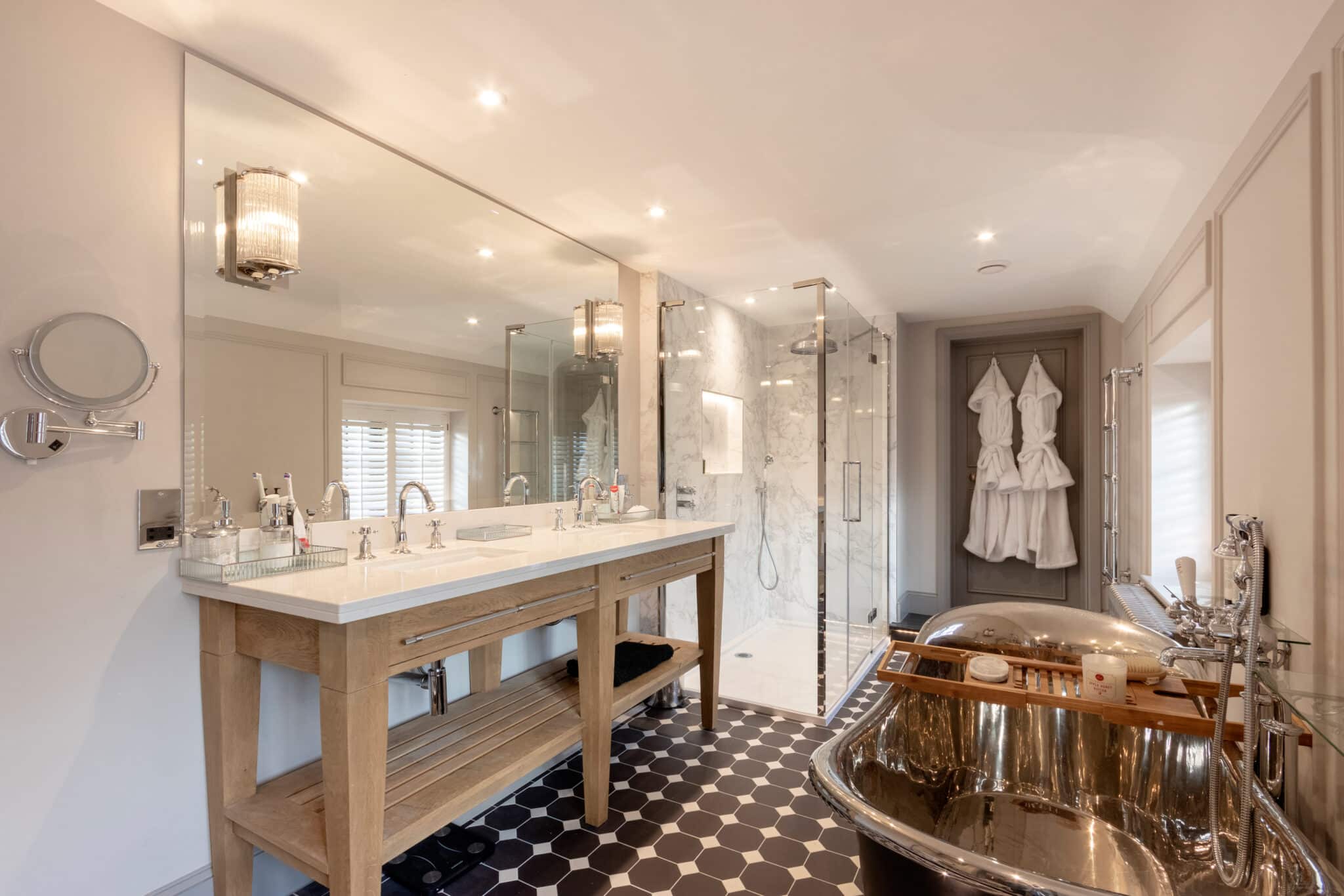 Completed Hill Farm interior following the Grade II listed Hertfordshire renovation
